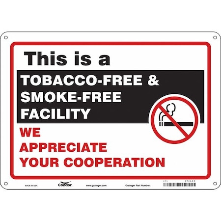 Safety Sign, 10" H, 14 in W,  Horizontal Rectangle, English, 474L23