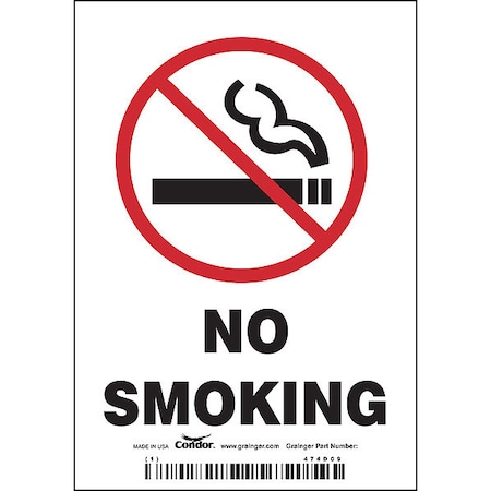 Safety Sign, 5 in H, 3 1/2 in W, Vinyl, Vertical Rectangle, English, 474D09