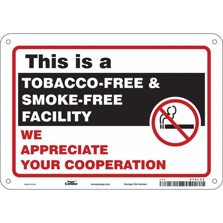Safety Sign, 7" H, 10" W,  Vertical Rectangle, English, 474L22