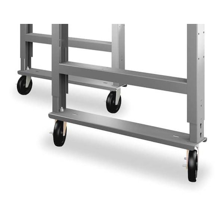 Plate Castr Kit,5 in.,1000 lb.