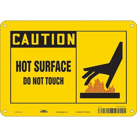 Danger Sign,10" W x 7" H,0.032" Thick, 474Y01
