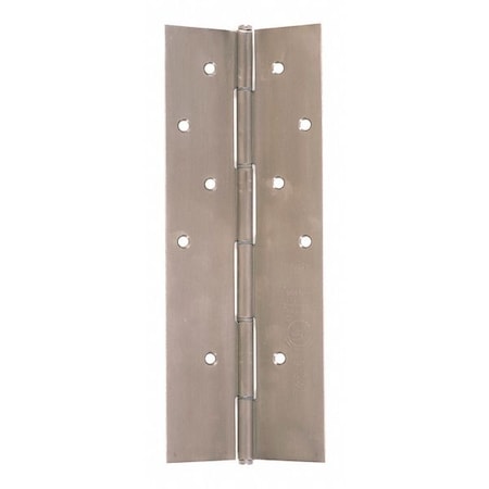 Piano Hinge, Stainless Steel, Concealed Mounting, 2 3/16 in Leaf W x 83 1/8 in Leaf H