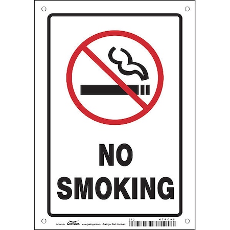 Safety Sign, 10" H, 7 in W,  Horizontal Rectangle, English, 474C98