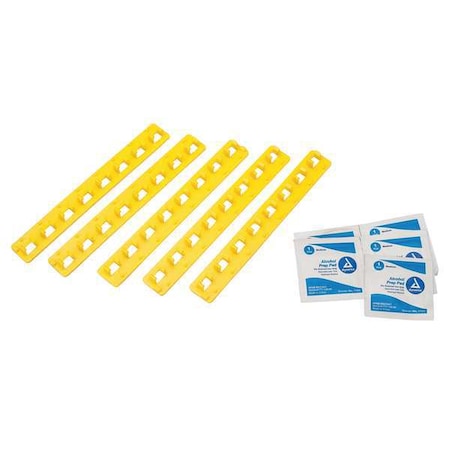 Blocking Bar Holder, Yellow, Fiberglass Reinforced Nylon, 5/16 in Max. Shackle Dia.