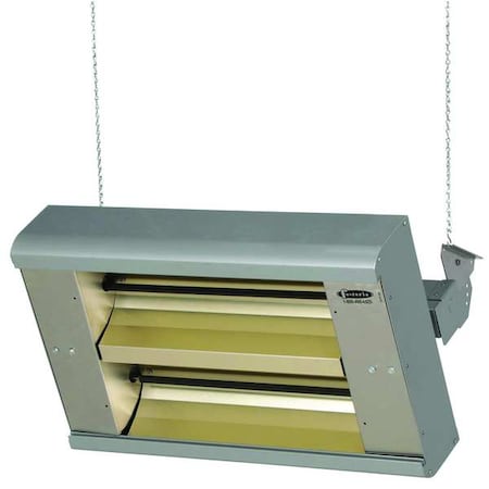 Electric Infrared Heater, 1 Phase, Aluminum, 240V AC
