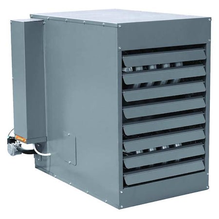 Gas Wall and Ceiling Unit Heater, NG, 250,000, 3,450 cfm, Direct, Propeller, 3/4 in