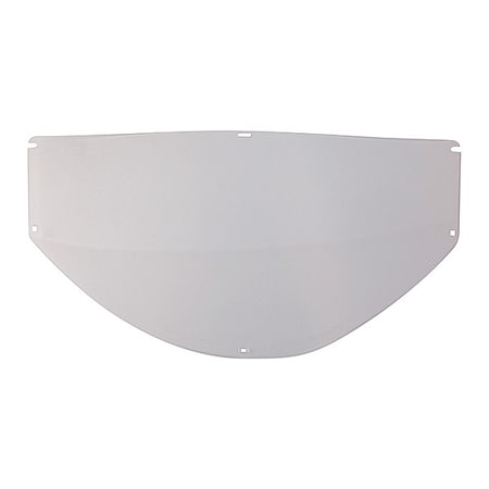 Face Shield Visor, Clear Visor, 9 in Height, Uncoated Lens