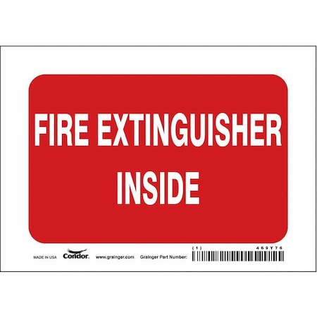 Safety Sign,7" W,5" H,0.004" Thickness