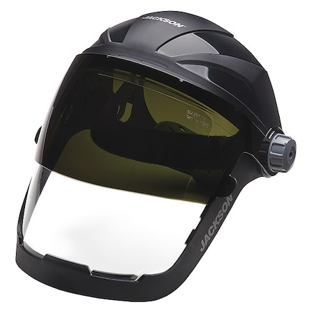 Face Shield, Clear Visor, Polycarbonate, Ratchet Suspension, Anti-Fog Lens