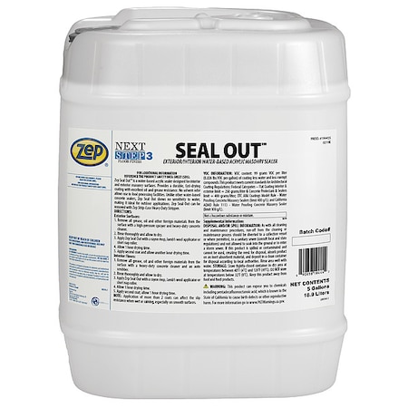 Masonry Floor Sealer,High Gloss,5 gal