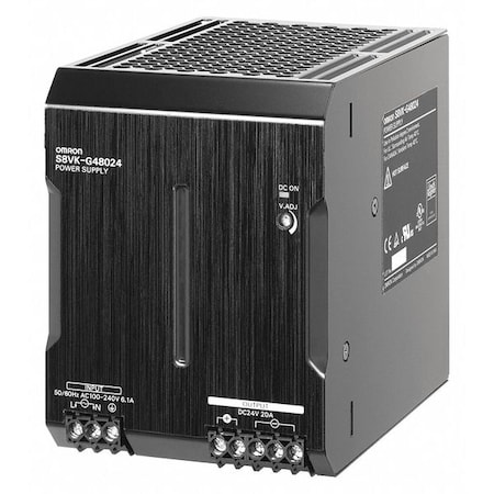 DC Power Supply, 100/240V AC, 24V DC, 480 W, 20 A, DIN Rail
