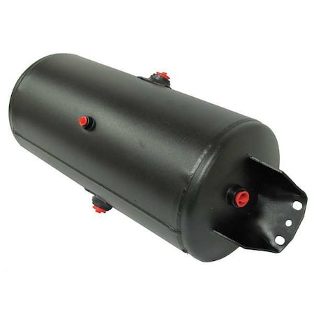 Air Tank,Steel,Blk Pwder Coat,9-1/2 In H