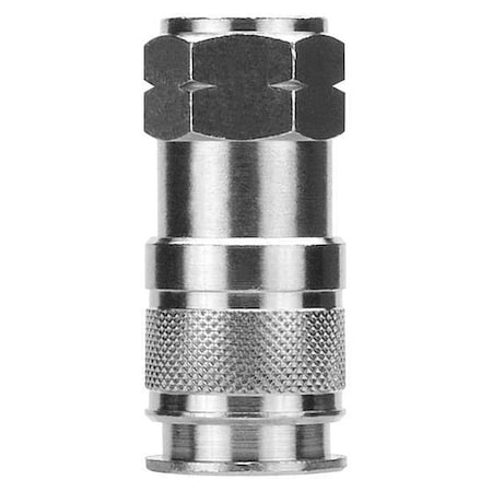 Quick Disconnect Fitting,Barb,3/8,Brass