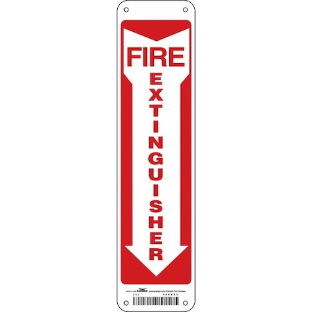 Safety Sign, 14 in Height, 3 1/2 in Width, Polyethylene, Horizontal Rectangle, English