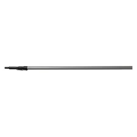 74" to 237" Threaded Extension Handle, 1 1/4 in Dia, Gray, Fiberglass