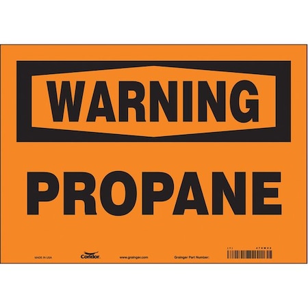 Safety Sign, 10 in Height, 14 in Width, Vinyl, Horizontal Rectangle, English, 470W22