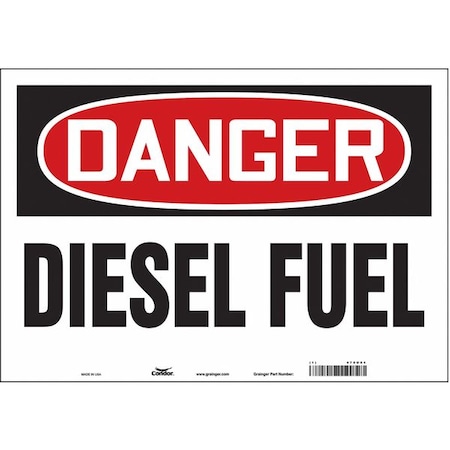 Safety Sign, 14 in H, 20 in W, Vinyl, Horizontal Rectangle, English, 470U04