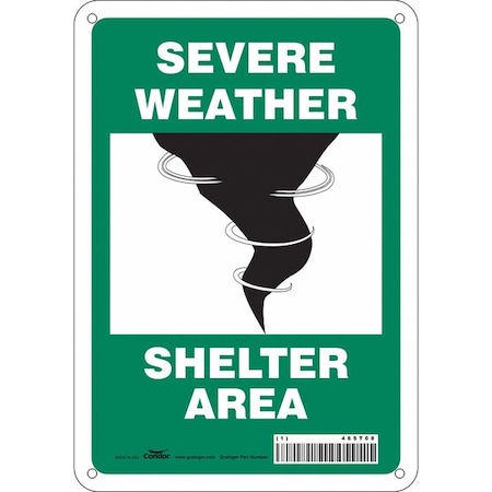 Safety Sign, 10 in Height, 7 in Width, Vinyl, Horizontal Rectangle, English