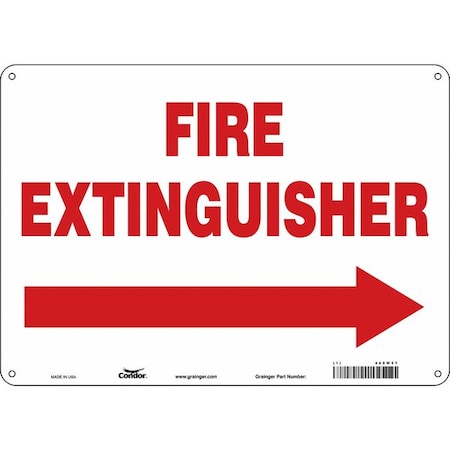 Safety Sign, 10 in Height, 14 in Width, Polyethylene, Horizontal Rectangle, English
