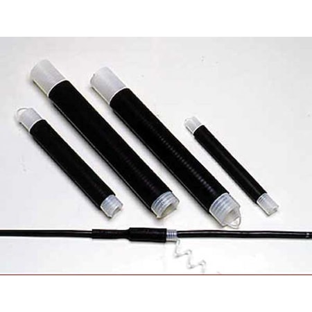 Cold Shrink Tube, Medium Wall, Not Rated I.D. Shrink Ratio, 1.94 in I.D. Before Shrinking, Black, 1-1/2 in, 10 PK