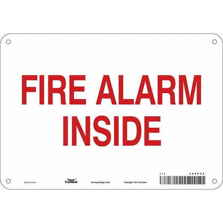 Safety Sign, 7 in Height, 10 in Width, Polyethylene, Vertical Rectangle, English