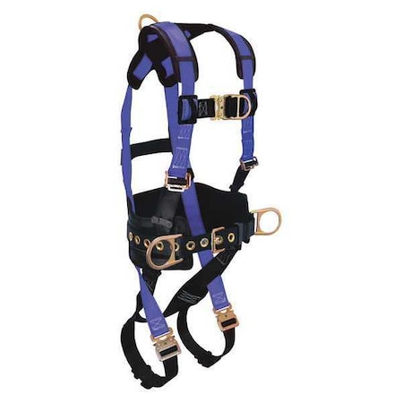 Premium Climbing Full Body Harness, M, 425 lb., Quick-Connect Chest/ Quick-Connect Leg Straps