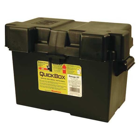 Battery Box,Black,16-7/64" L x9-39/64" W
