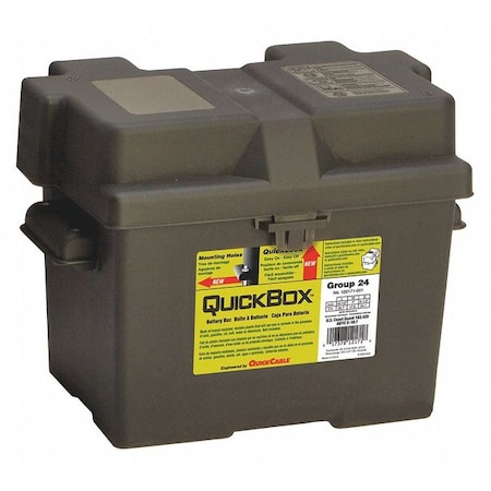 Battery Box,Black,13-1/2" L x 9-1/4" W