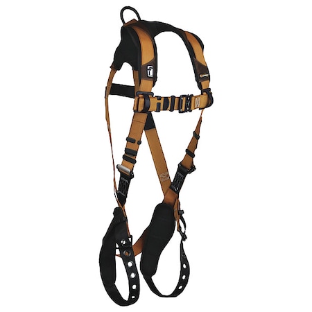ComforTech(R) Full Body Harness, L, 425 lb., Quick-Connect Chest/ Tongue Leg Straps, Back D-Ring
