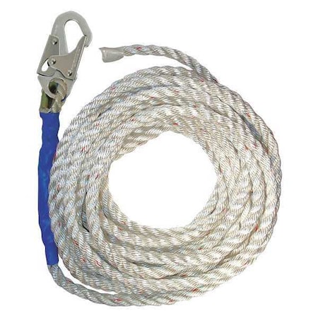 Condor Vertical Lifeline, 25 ft Length, 310 lb. Weight Capacity
