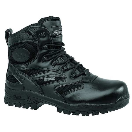 The Deuce, Unisex 6-Inch Work Boot, Composite Toe XW, Fabric, Leather, 6 in Height, Black
