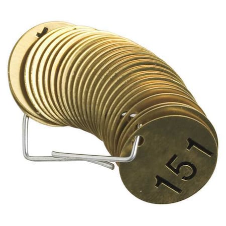 Numbered Tag Set,151 to 175,25 Tags, PK25