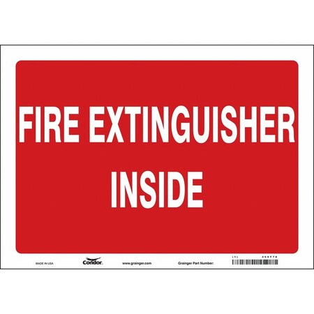 Safety Sign,14" W,10" H,0.004" Thickness
