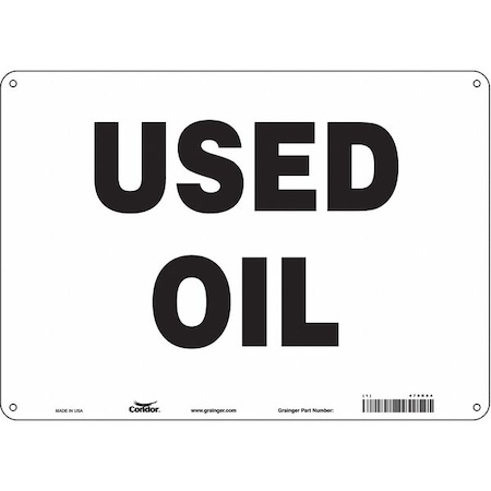 Safety Sign, 10 in Height, 14 in Width, Aluminum, Horizontal Rectangle, English, 470R04