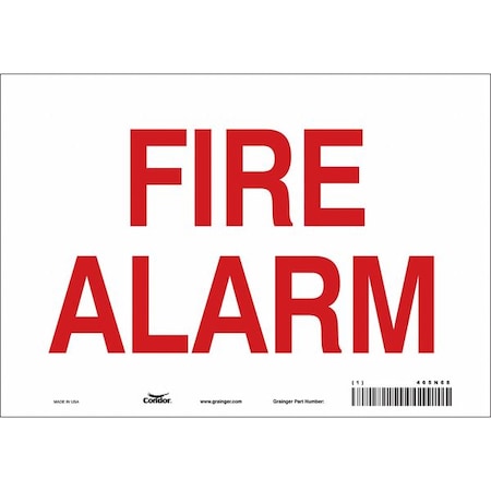 Safety Sign,10" Wx7" H,0.070" Thickness