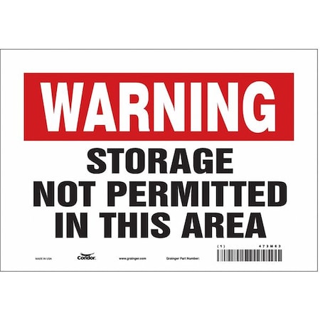 Safety Sign, 7 in Height, 10 in Width, Vinyl, Vertical Rectangle, English, 473M63