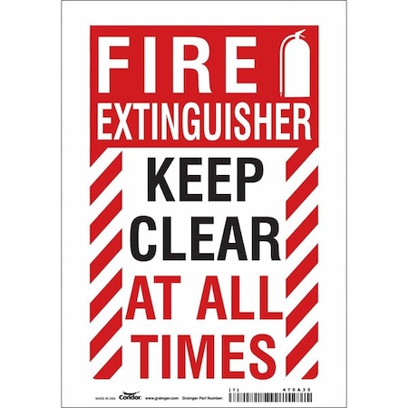 Safety Sign,7" W,10" H,0.004" Thickness