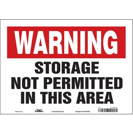 Safety Sign, 10 in Height, 14 in Width, Vinyl, Horizontal Rectangle, English, 473M64