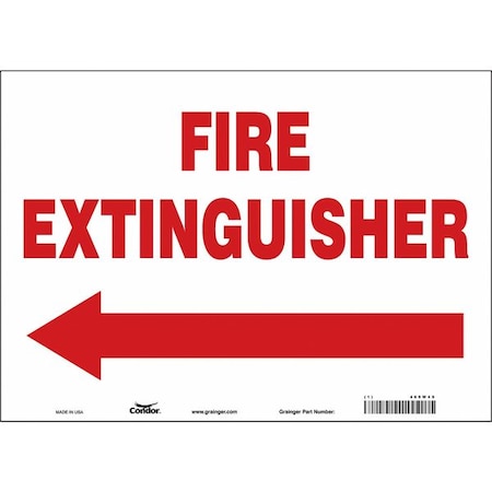Safety Sign, 10 in Height, 14 in Width, Vinyl, Horizontal Rectangle, English