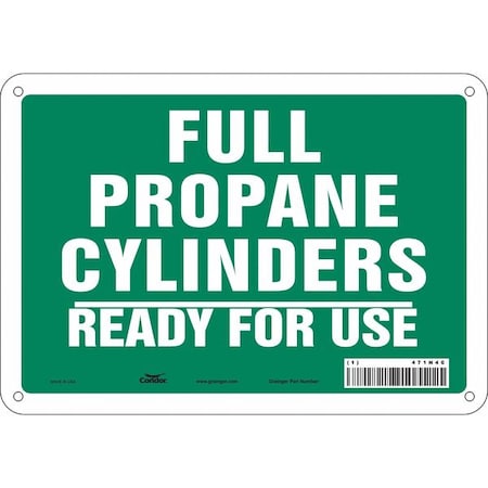 Safety Sign, 7 in Height, 10 in Width, Aluminum, Vertical Rectangle, English, 471N40