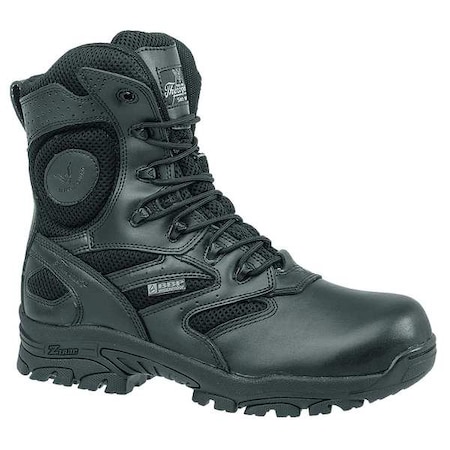 The Deuce, Unisex 8-Inch Work Boot, 6.5, M, Fabric, Leather, 8 in Height, Black
