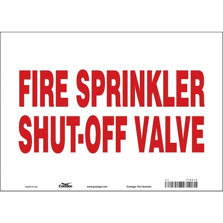 Safety Sign,14" W,10" H,0.004" Thickness