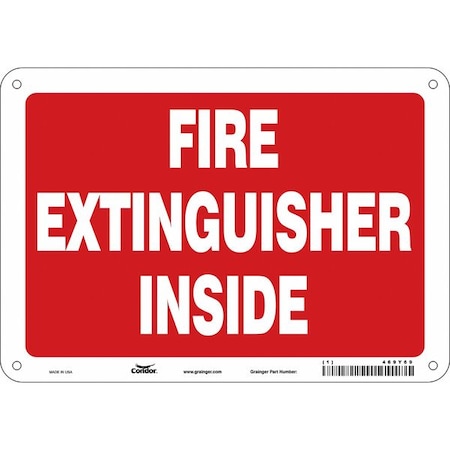 Safety Sign, 7 in Height, 10 in Width, Polyethylene, Vertical Rectangle, English