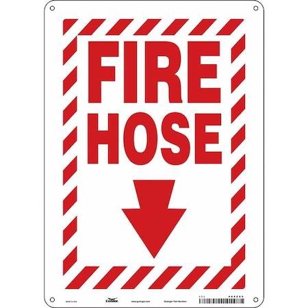 Safety Sign, 14 in Height, 10 in Width, Glow Vinyl, Vertical Rectangle, English