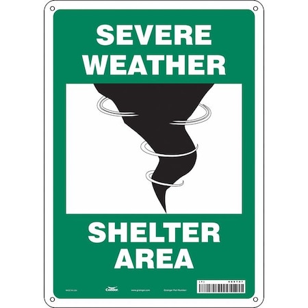 Safety Sign,10" Wx14" H,0.055" Thickness