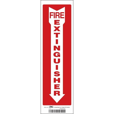 Safety Sign, 14 in Height, 4 in Width, Vinyl, Horizontal Rectangle, English