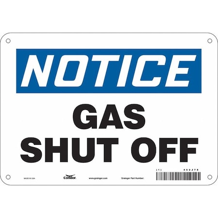 SAFETY SIGN FIRE AND EMERGENCY, 7 in Height, 10 in Width, Aluminum, Vertical Rectangle, English