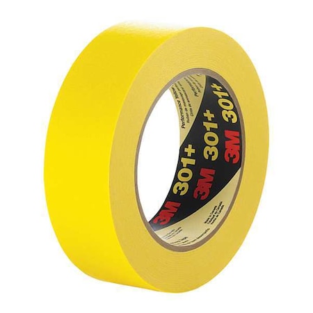 Painter's Tape, 48 mm W x 55 m L, 6.3 mil Thick, Yellow, Rubber Adhesive, 24 PK