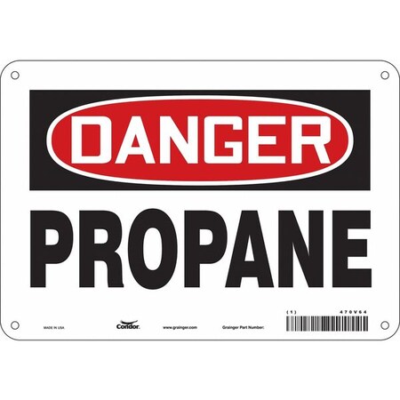 Safety Sign, 7 in Height, 10 in Width, Vinyl, Vertical Rectangle, English, 470V64