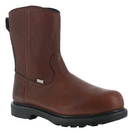 Hauler, Men's Wellington Boot, 8.5, W, Leather, 10 in Height, Brown